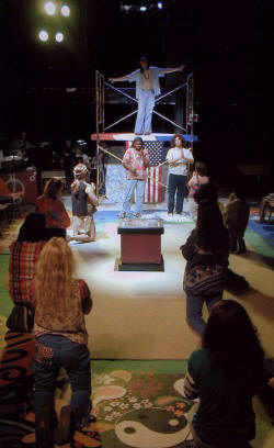 "Hair," New Line Theatre, 2001 (photo credit: Robert Stevens)