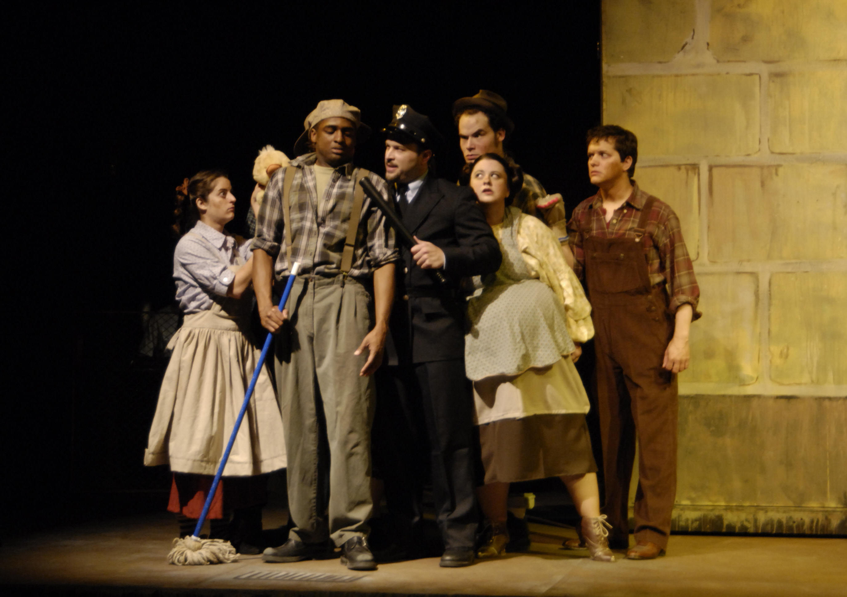 "Urinetown," New Line Theatre, 2007 (photo credit: Michael C. Daft)