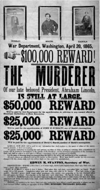 Booth's wanted poster - Click for full-size image